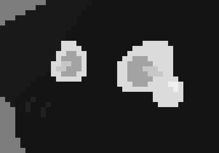 [a34ade] (Oooh, good taste) [They walk around a corner to see a open door to a house, they peek in and sees someone playing some rhythm game, their head bops involentarly as they listen]