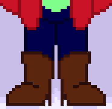 [77b851] I only found a few things, I don't mean to be rude with any of these comments but.. yeah constructive criticism. 1. If your pants go over your boots and then cut off you are most likely wearing shorts, either that or you have really big kneecaps, so make the pants go into the boot. 2. The boot looks a bit big so I shrunk the foot length a tiny bit because the comparison between the hands and the feet is big. | -Grim 