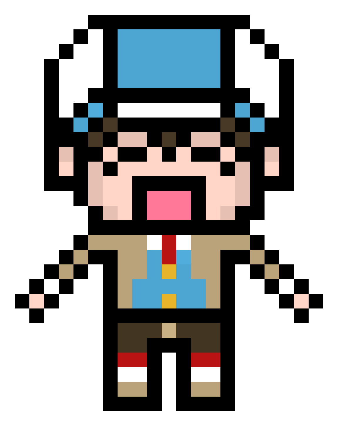 [b63f4b] Arthur Pixelart Cheer arms down