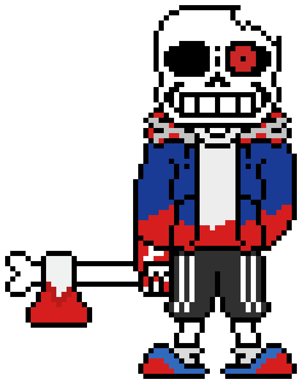 [d6b045] Horror Sans (Holding Axe)