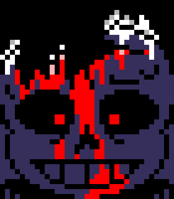 [7ce906] *(Still sitting on a bench, at the park.) -HorrorTale Sans