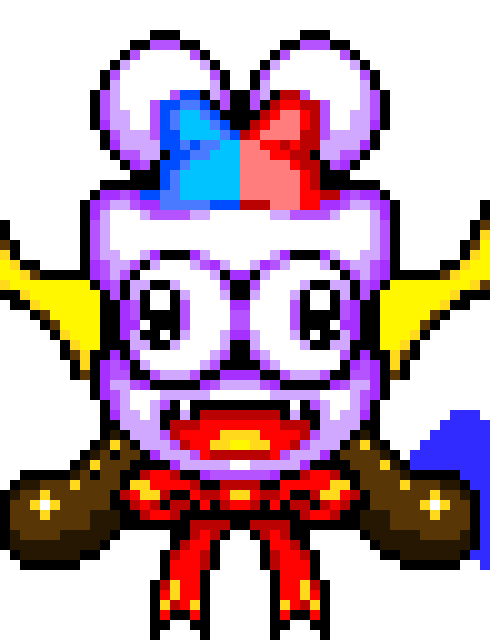 [05b0c1] *Battle Theme begins* *He is in front of Akira, he splits open, and a black hole appears, sucking only them both inside....unless they escape.*