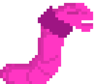 [7c6519] Shaded Giant Worm Attack Animation 1