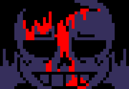 [7ce906] *(Demented appears in rainbow's house.) Shit shit shit... -HorrorTale Sans