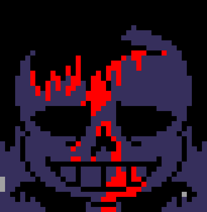 [7ce906] Huh? Oh it's not a costume. -HorrorTale Sans