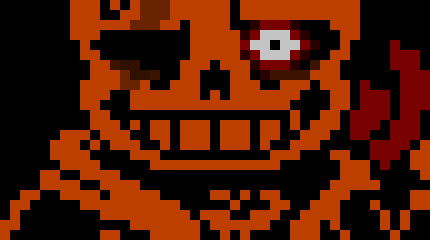 [6c26bc] Rattle the Psychopathic Skeleton (Possessed by Zkull) Battle Sprite (With Bone Sword)