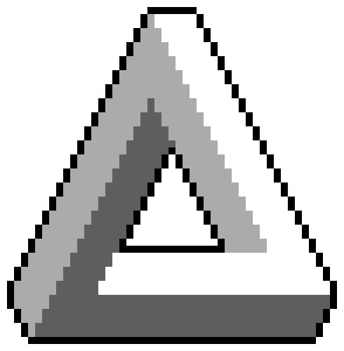 [9664c4] Optical Illusion Triangle