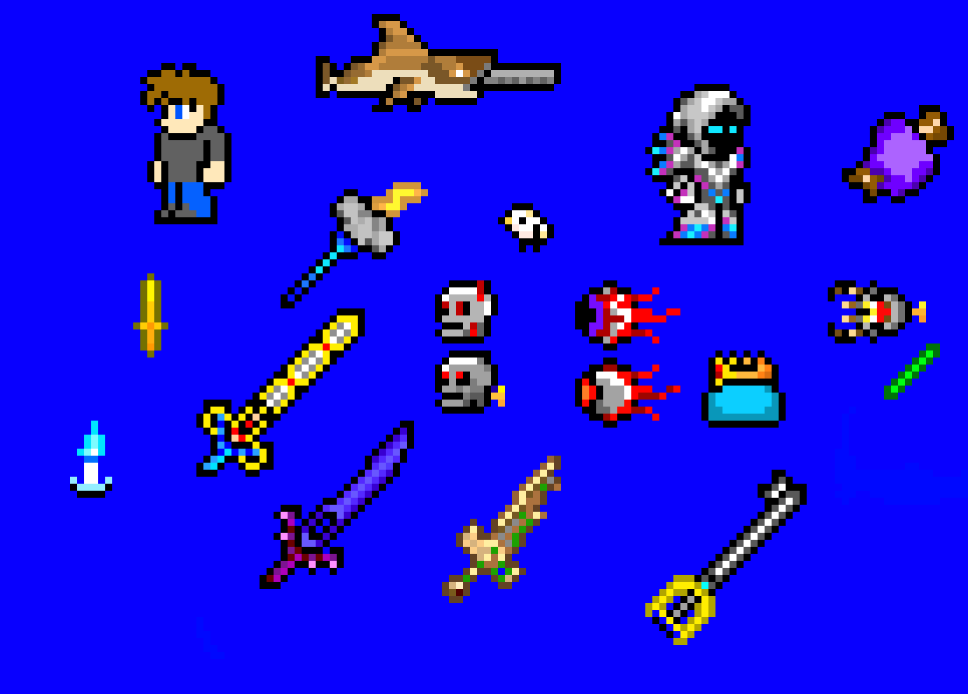 [9664c4] Terraria items/ characters