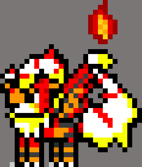 [ca4b28] ((hahaha finally I finished the sprite..meet Pyrolithe with wings))