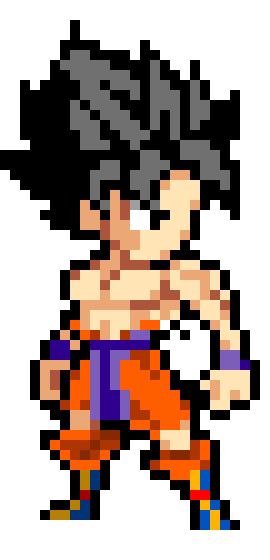 [ae85ef] Goku Kaio Ken made by ur friend violet sans