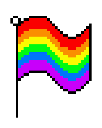 Gay pride flag | Pixel Art Maker