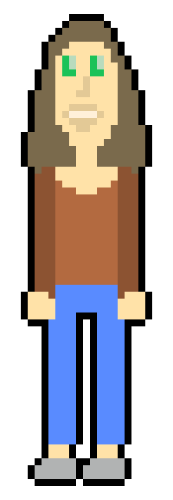 [9664c4] Girl - outline only