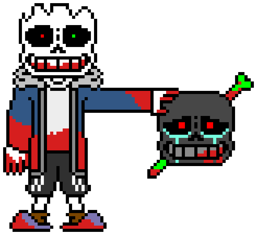 [d6b045] ??? Sans: WHAT KIND OF BEING WOULD DO THIS *Tries to blast the Trapdoor open but fails*