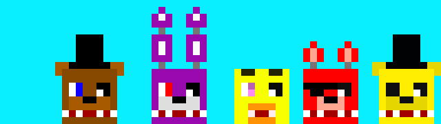 [9664c4] FNAF Animatronics (Minecraft/Blocky) - Made By: Cocosully Gaming
