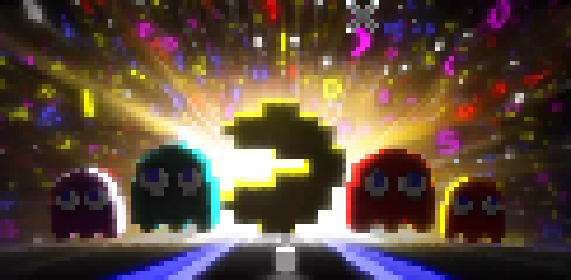 [9d0f94] Awesome Retro Pac-Man Wallpaper