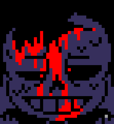 [7ce906] *(Then, some blood appeared on it's paw.) -HorrorTale Sans