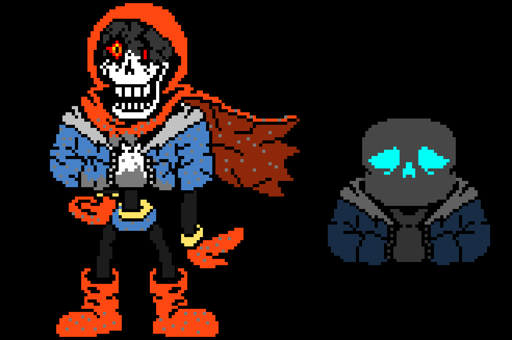 [2c06c5] undertale:swapped genocide(ghost sans and mad papyrus) | Check the DESC