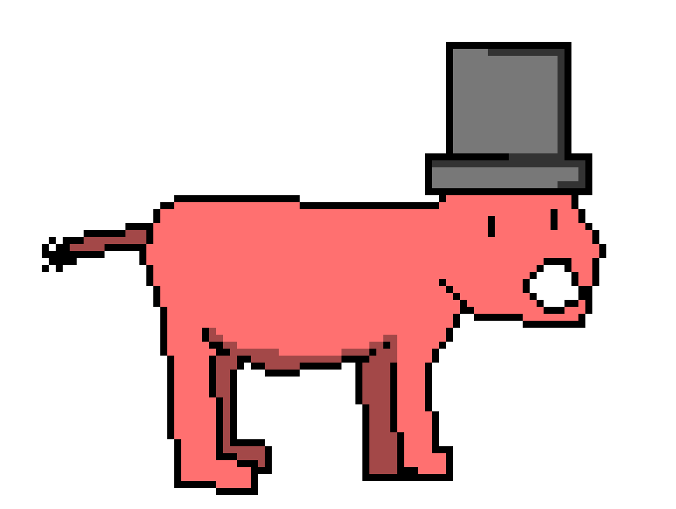 [da9d48] Pig with tophat
