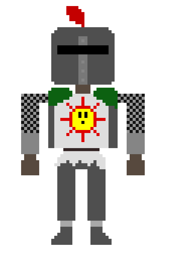 [2fcb16] Solaire: *looks down* Huh? Is that you robot thing?