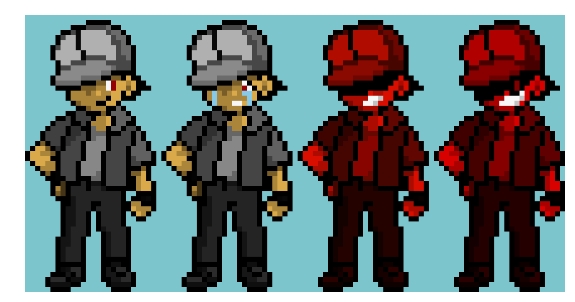 [85214f] Palette for Kr!m70n (Krimzon), part of a creepypasta that's my take on a Pokemon Bloody Red Version creepypasta