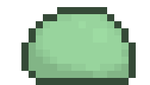 [df648d] A murky slime, not as green as the ones on the surface, and totaly not as friendly.. also looks really good, holy fluff