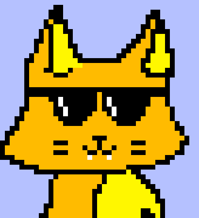 [e07772] *wears glasses [cool cyan cat]