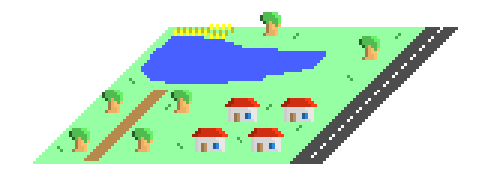 [9664c4] 8-bit stile landscape