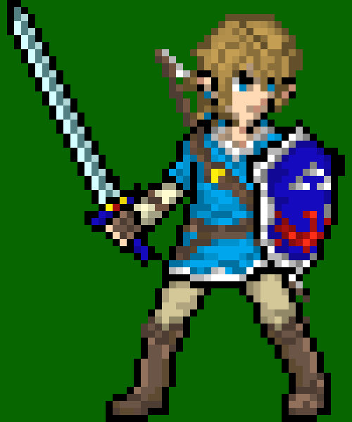 [4076f0] -He throws the shield at his soul, dealing a lot of damage- -Link (cleetus)