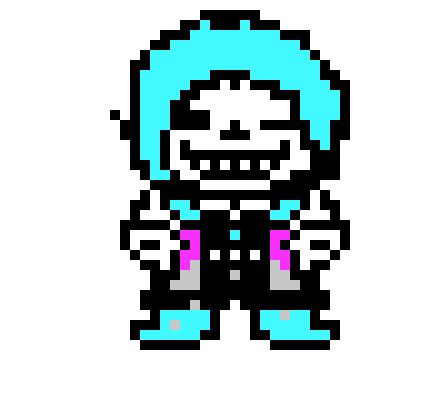 [53a360] Hits error sans with a bone in the face then lust blasters fires at him hitting him *