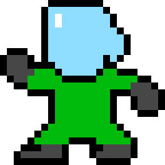 [9664c4] GreenAstronautLeftWalking