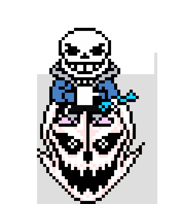 [71ea35] *Sans jumps on his blaster and then shoots beams at him