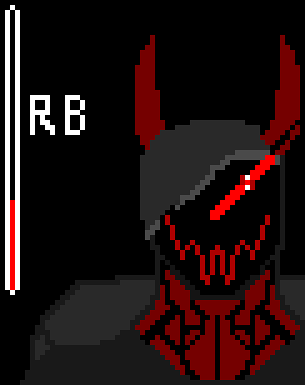 [6c7126] *Soul color changes to Cracked Hate / Rage. continues to slash at him with the sword. - The Judge / Shi Hantei *Rage Mode* (Crimsøn)