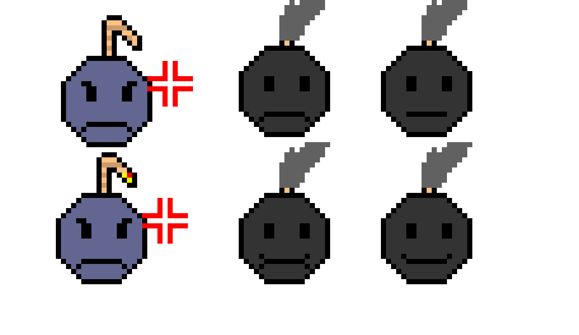 [9fa88c] Bomb Bot sprite sheet (model 2) (part 2)
