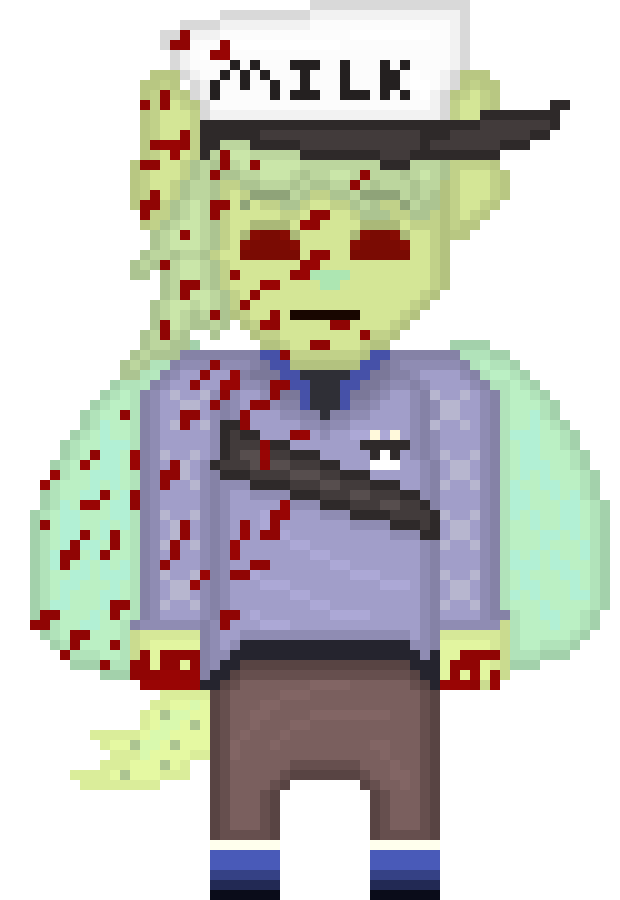 [a00846] Bagel Bites blood flat face