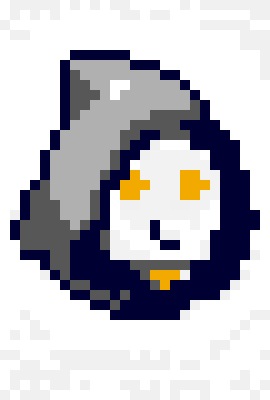 [dfb43a] Reaper Overwatch Pixel Face 