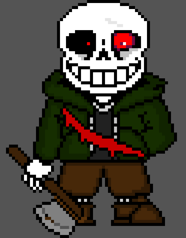 [11a9d7] THIS IS TRUE HORROR FOR YA! -uses universal destruction, breaking half of the whole universe, even bendy's universe- -Insanity!Sans (Deteriorate)