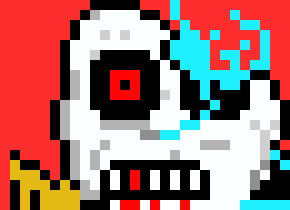 [9c45ea] nobody remembers me? i feed of your anger, and im a mix of blue face and sans