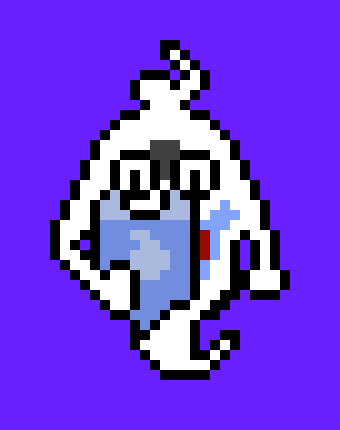 [9e65da] Autumn-So I wanted to make a Hex Maniac,Nate from Yokai Watch,Luigi,and a Bendy sprite in a overworld or deltarune type style,you two mind helping?