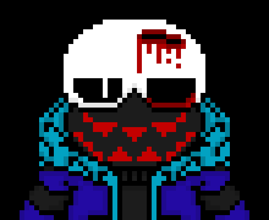 [0ae1f1] *tps and cuts the blasters in half, then summons his own giant blaster to slam onto Terror into the ground, then fire*