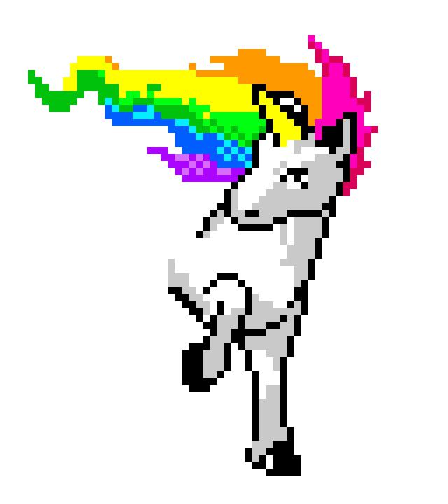 [9664c4] Rainbow Unicorn Icon 2