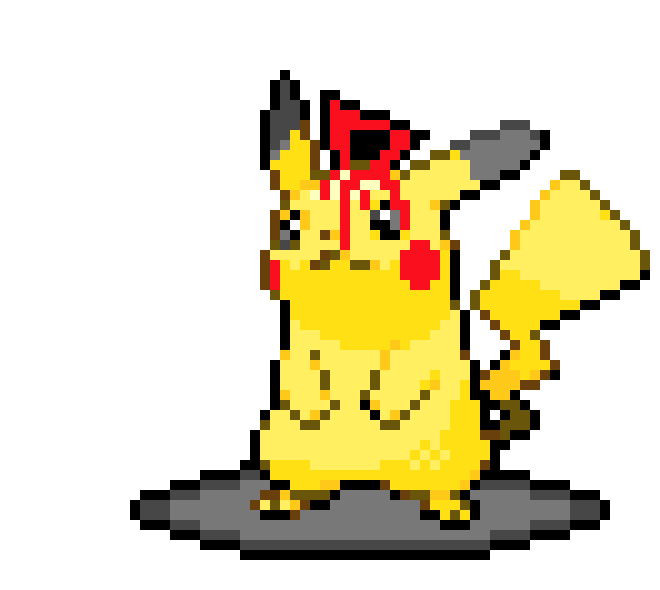 [0054fd] Pikachu has been corrupted with the triangle element - Fresh!Ink