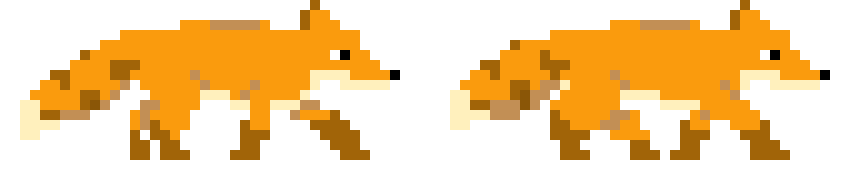 [b8d3c8] fox walking