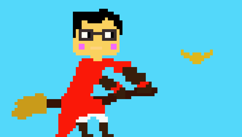 [9664c4] Harry Potter Playing Quidditch