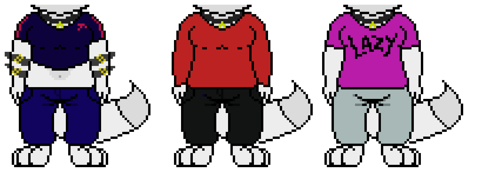 [d0ac6b] also i have different outfits... Stellar don't hurt me for the middle one! -Warrior