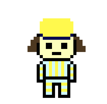 [9cd13c] danganronpa pixel sprite base:Isogui