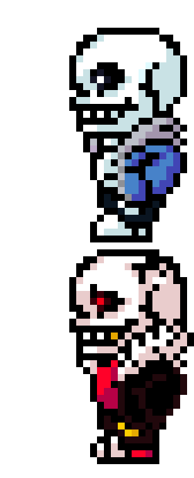 [a23199] *sans and fell would race at dst and they both would have bones in there hands fighting dst double teaming him