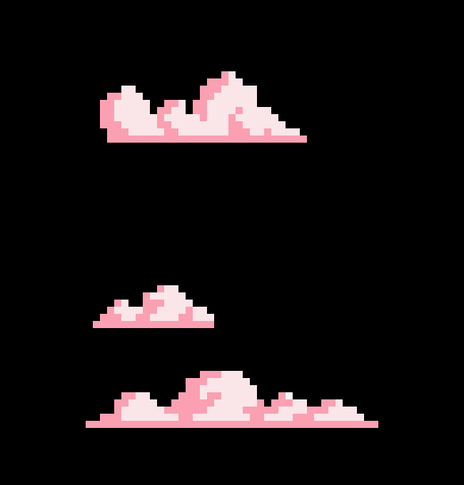 [6952e9] Clouds pixel art