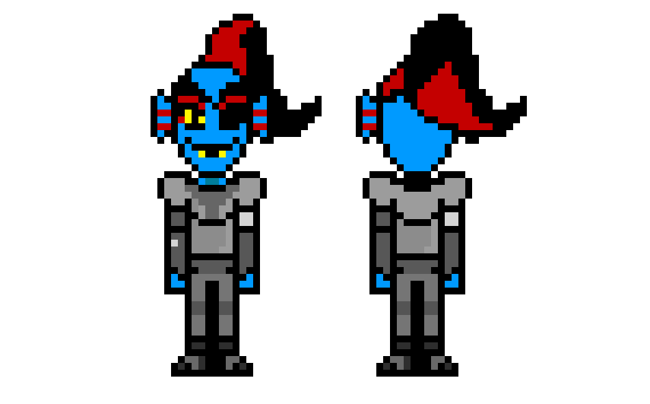 [9664c4] Undyne Medieval Tale Front/Back
