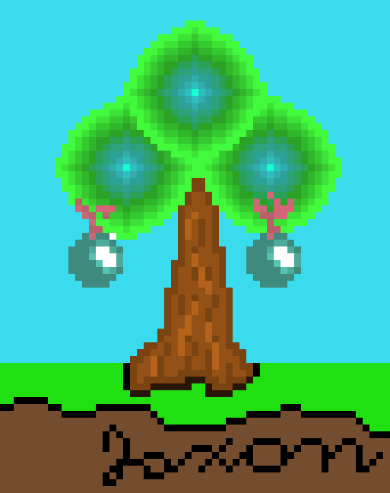 [9664c4] Random Magic Tree Pixelated