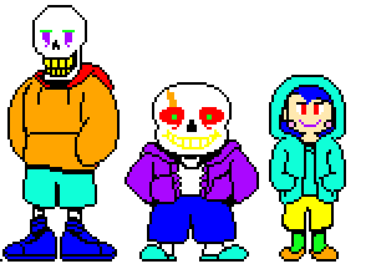 [2b592c] sans:... chara: I WILL HAVE FUN WATCHING YOU BLEED! papyrus: ...